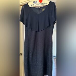 Adrianna Papell Navy Blue Dress NWT